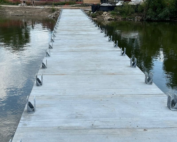 Jacobson Park Pedestrian Bridge Replacement. Image of the pedestrian bridge.